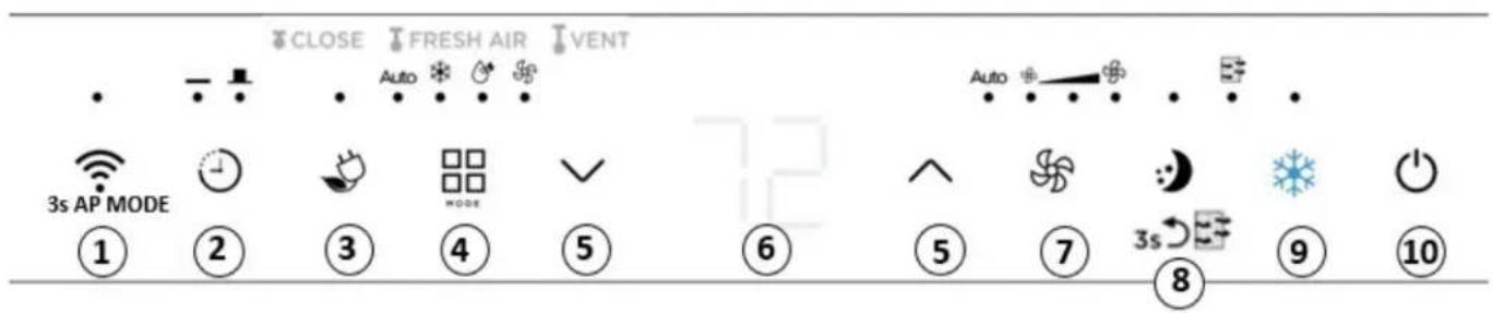 DANBY DAC080EBIBDB - CONTROL PANEL - 1
