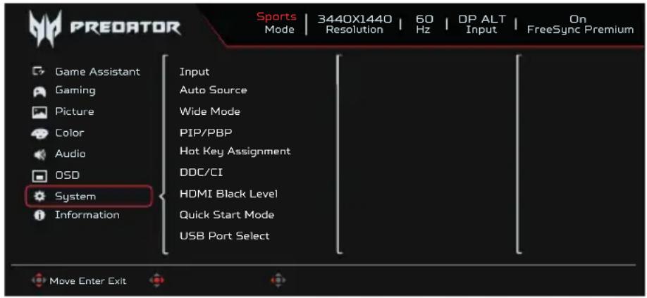 ACER X34V3 - Système - 1