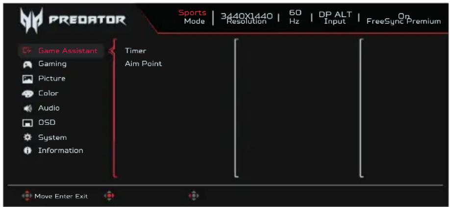 ACER X34V3 - Assistant jeu - 1
