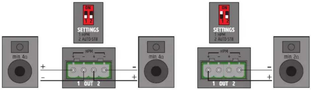 LD Systems AMP 205 AV - POŁĄCZENIA LISTWY ZACISKOWEJ - 3