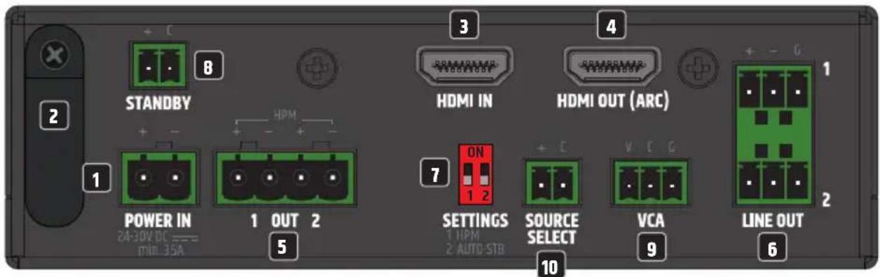 LD Systems AMP 205 AV - CARATTERISTICHE - 1