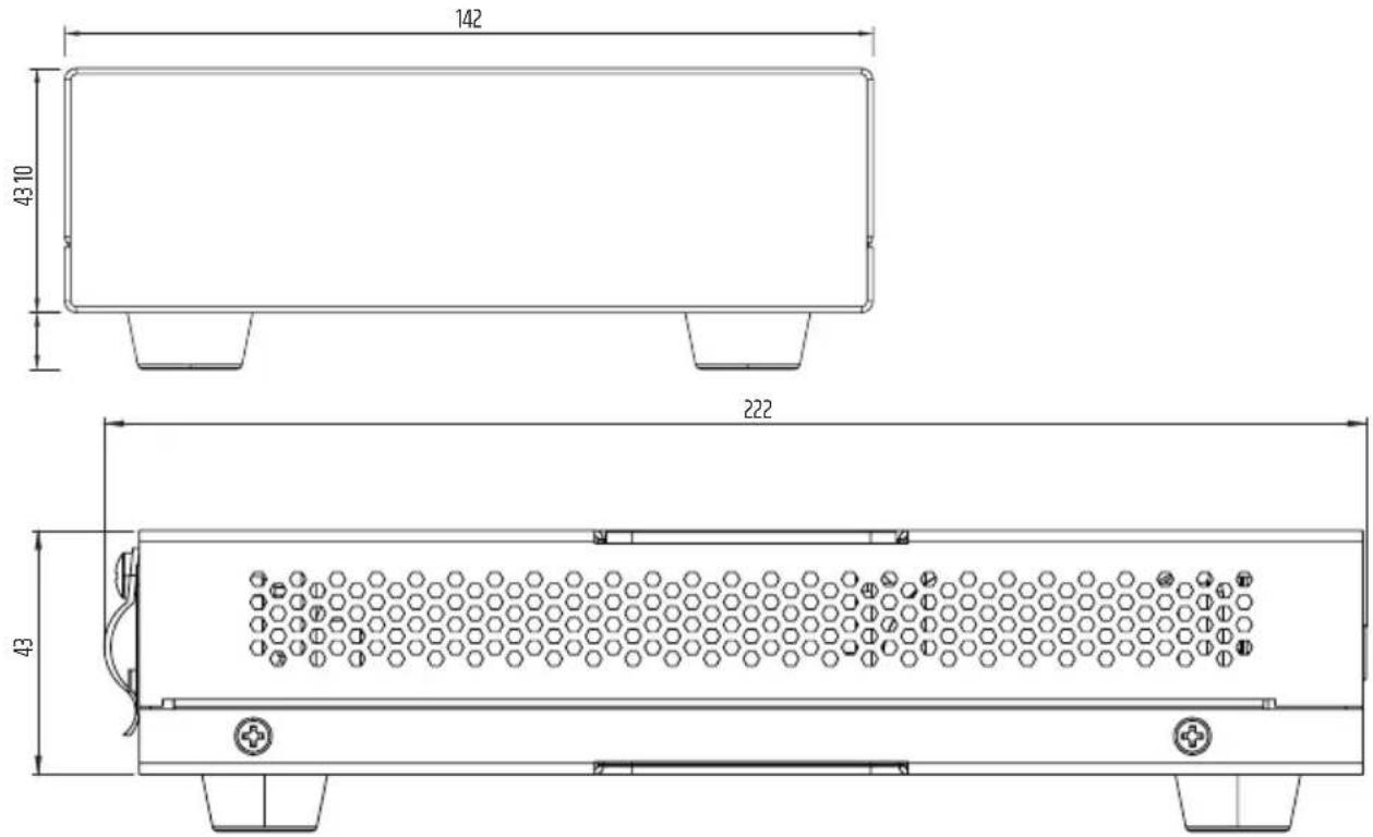 LD Systems AMP 205 AV - DIMENSIONS(mm) - 1