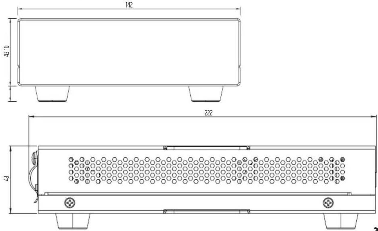 LD Systems AMP 205 AV - ABMESSUNGEN (mm) - 1