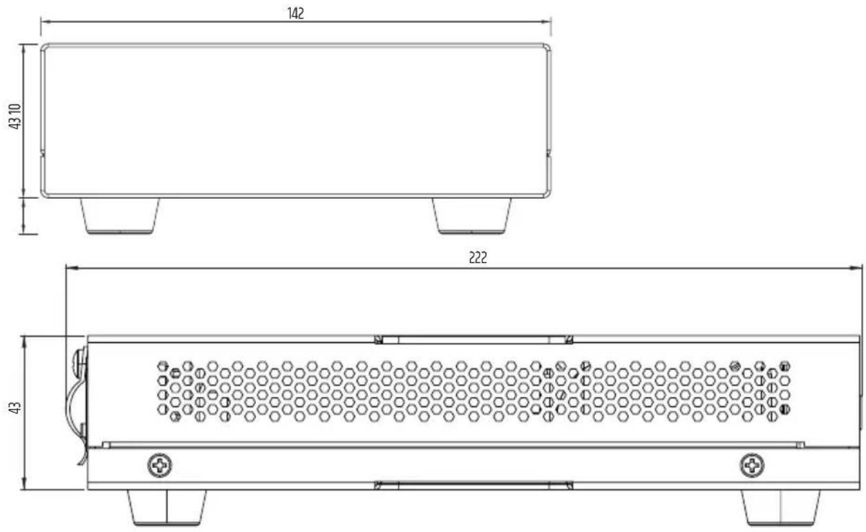 LD Systems AMP 205 AV - DIMENSIONI (mm) - 1