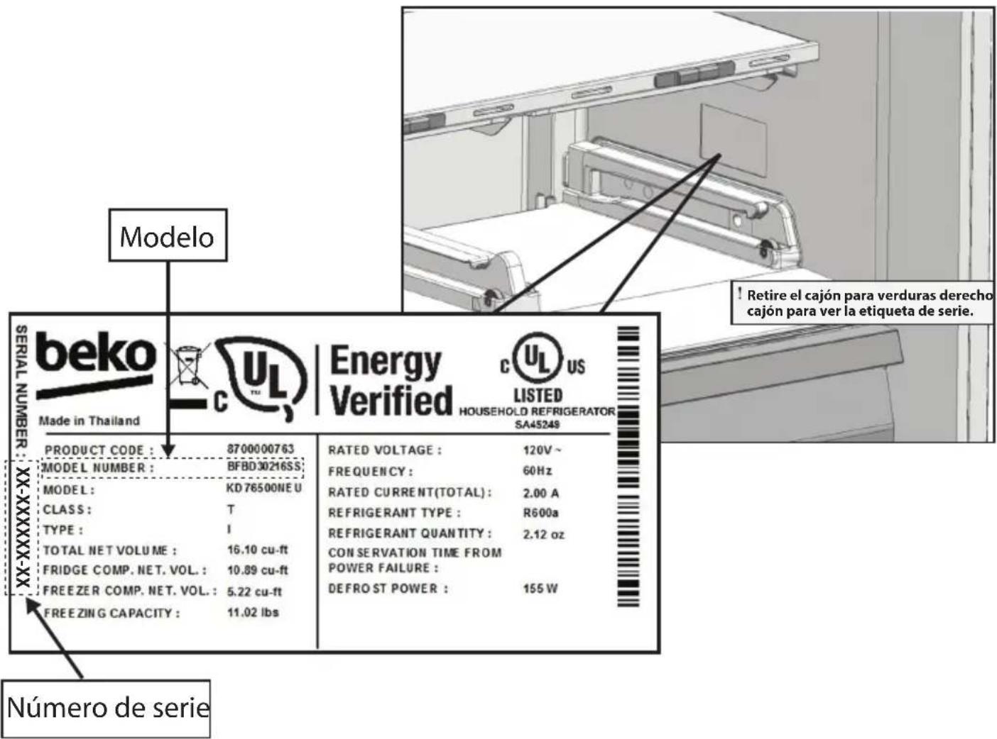 BEKO BFBF30216SSIML - 2