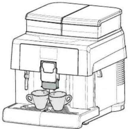 SAECO Aulika Evo Black - Réglage de la buse de distribution du café - 4