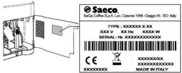 SAECO Aulika Evo Black - Identification de l'appareil - 1