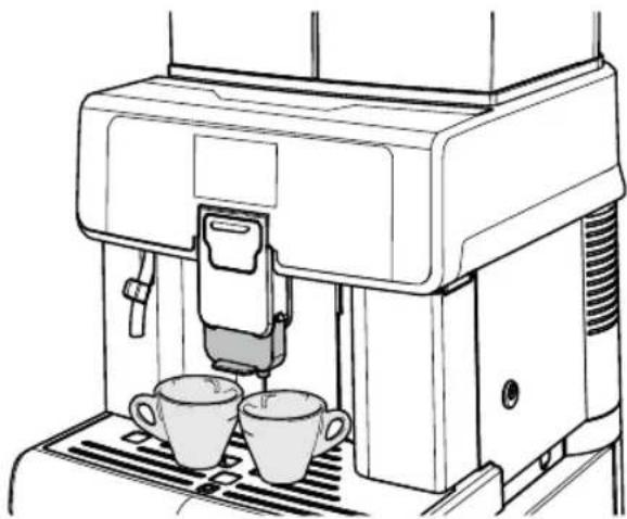 SAECO Aulika Evo Top - Réglage de la buse de distribution du café - 4