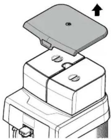SAECO Aulika Evo Top - Ouverture du couvercle supérieur - 2
