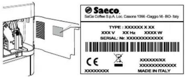 SAECO Aulika Evo Top - Identification de l'appareil - 1