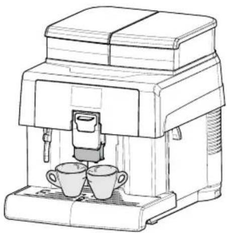 SAECO Aulika Evo Focus - Réglage de la buse de distribution du café - 4
