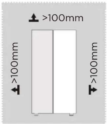 MIDEA MDRS791MIE46 - Matmenys ir atstumai - 1