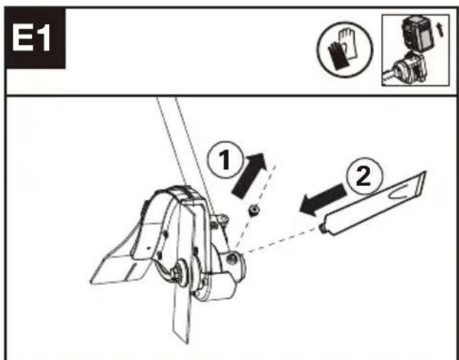KRESS KAC141 - Lubrificazione della scatola degli ingranaggi (Vedi Fig. E1, E2) - 1