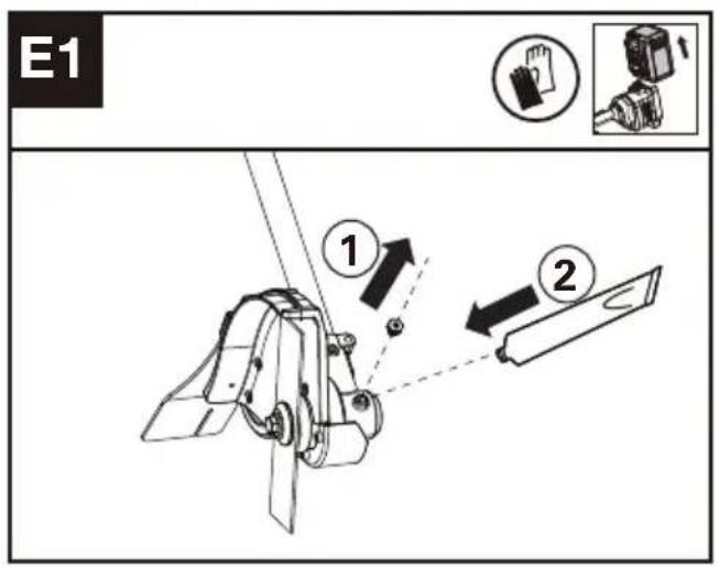 KRESS KAC141 - Lubricating the Gear Box (See Fig. E1, E2) - 1