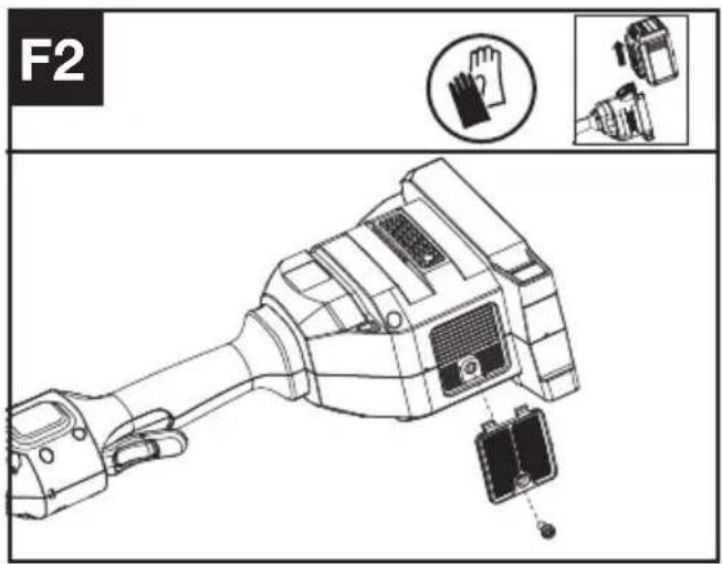 KRESS KAC104 - Limpieza del filtro de aire (véase las Fig. F1, F2) - 2