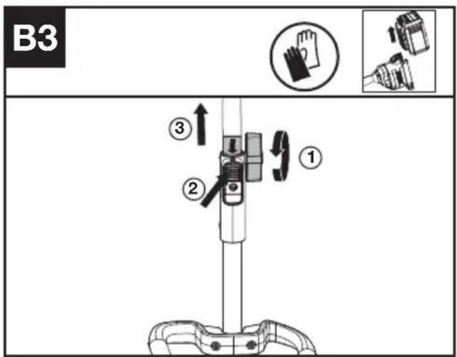 KRESS KAC104 - Montagem e desmontagem do acessório. (Veja Figura. B1, B2, B3) - 3