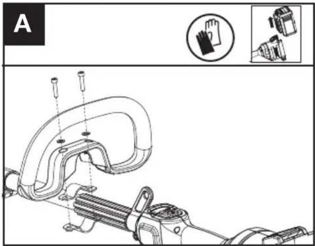 KRESS KAC104 - Assembling the Front Handle (See Fig. A) - 1
