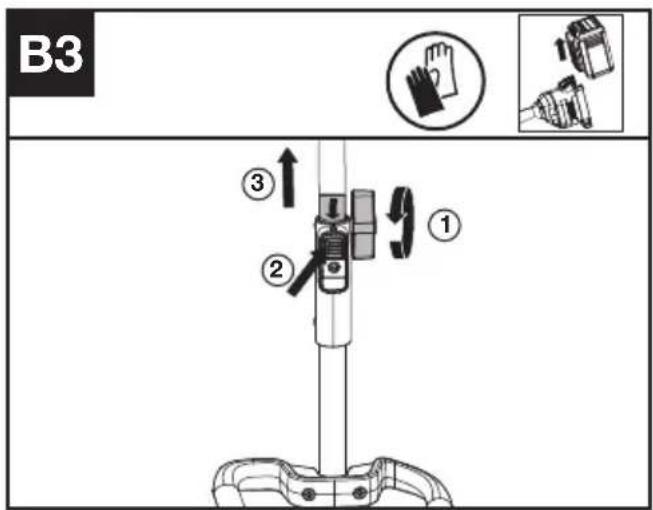 KRESS KAC104 - Samling og adskillelse af vedhæftningen. (se fig. B1, B2, B3) - 3
