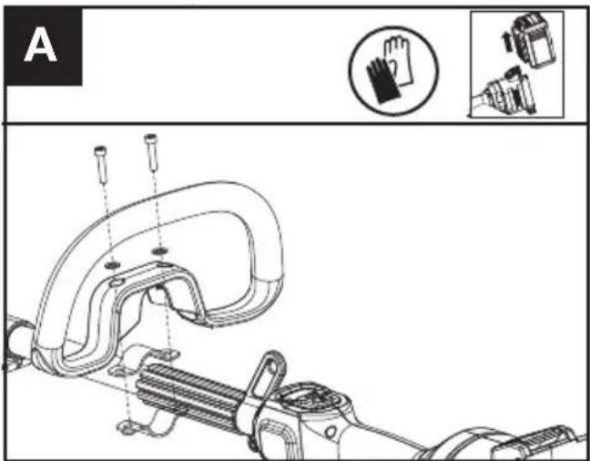 KRESS KAC104 - Montagem da pega dianteira (Veja Figura. A) - 1