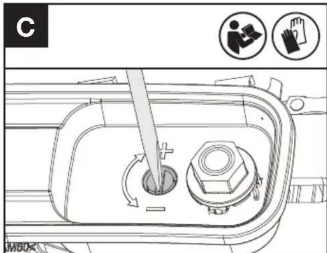 KRESS KAC361 - TENSADO DE LA CADENA DE SIERRA (VER FIG. C, D) - 1