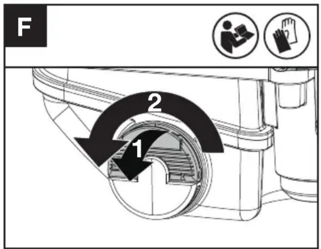 KRESS KAC361 - ADVERTENCIA: Retire el paquete de baterías antes de llenar el tanque de aceite. - 2