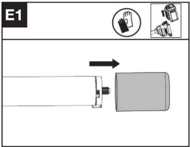 KRESS KAC361 - Montering og afmontering af tilbehør (SE Fig. E1, E2, E3) - 1
