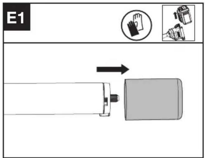 KRESS KAC361 - Montaggio e smontaggio della testa di lavoro (Vedere Fig. E1, E2, E3) - 1