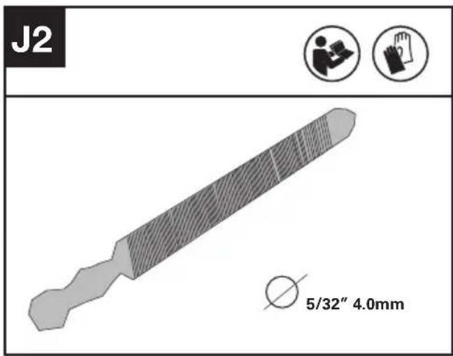 J2 5/32" 4.0mm