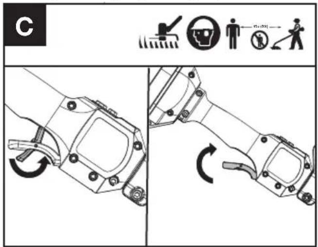 KRESS KAC142 - Adjust the cutting height (See Fig. B1, B2) - 3