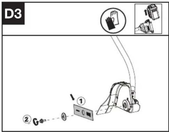 KRESS KAC142 - Skifte ut bladet (Se Figur. D1, D2, D3) - 3