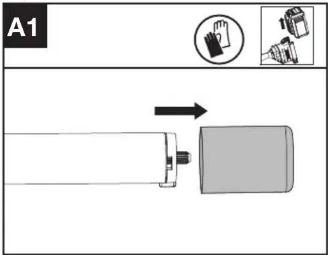 KRESS KAC142 - Montaggio e smontaggio della testa di alimentazione. (Vedi Fig. A1, A2, A3) - 1