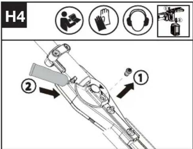 KRESS KC240.9 - Lubricating the Cutting Attachment (See Fig. H4) - 1