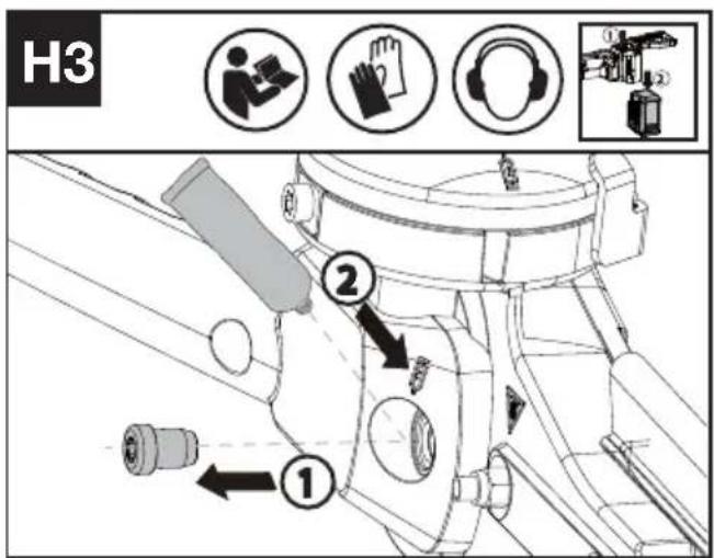 KRESS KC240.9 - Limpieza del filtro de aire (véase la Fig. H1) - 3