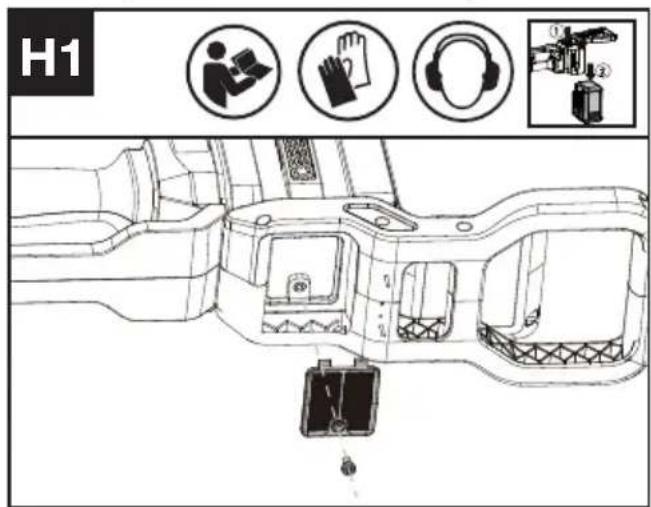 KRESS KC240.9 - Cleaning the air filter (See Fig. H1) - 1
