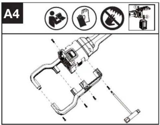 KRESS KC241.9 - Montagem do conjunto do punho traseiro (Veja Figura. A4) - 1