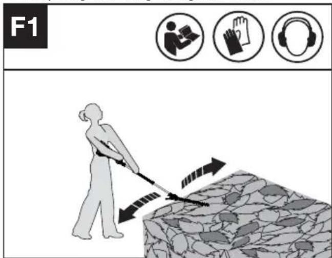 KRESS KC241.9 - Knippen parallel aan de grond (Zie Fig. F1) - 1