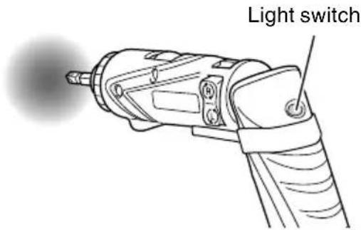 HiKOKI DB3DL2 - Using the light - 1