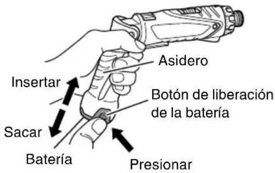 HiKOKI DB3DL2 - MÉTODO DE EXTRACCIÓN E INSTALACIÓN DE LA BATERÍA - 1