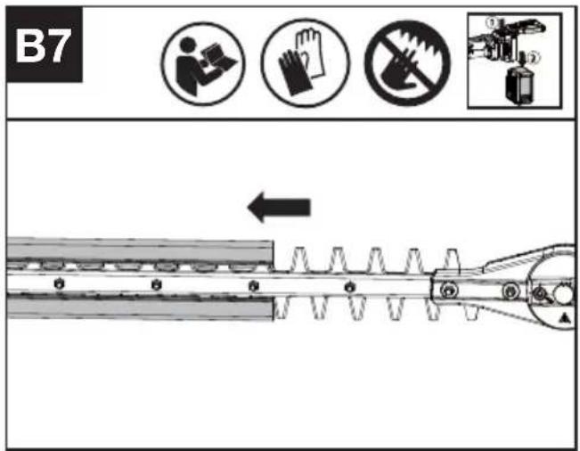 KRESS KC270.9 - Before usage, remove the Blade Sheath first. (See Fig. B7) - 1