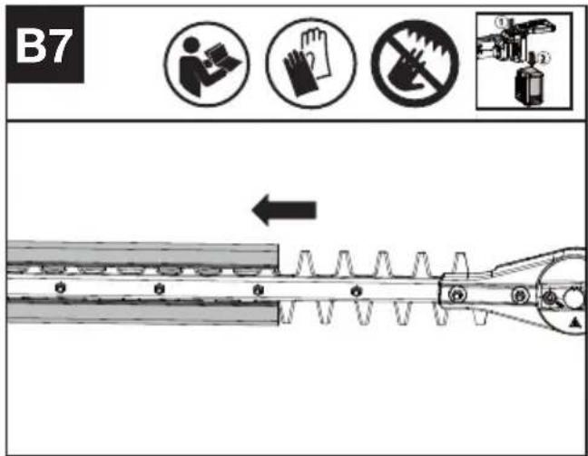 KRESS KC270.9 - Fjern bladskjeden før bruk (Se figur. B7) - 1