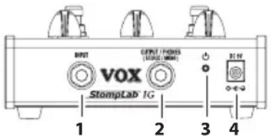 VOX StompLab IG - Pedales UP/DOWN de programas - 1