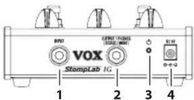 VOX StompLab IG - Rückseite - 1