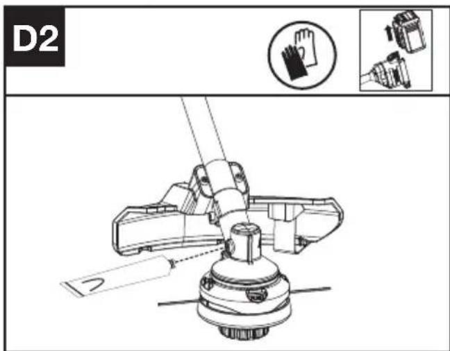 KRESS KAC105 - Lubricating the gearbox (See Fig. D1, D2) - 3