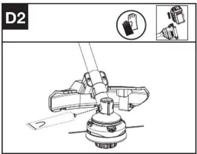 KRESS KAC105 - Smøring af gearkassen (se fig. D1, D2) - 2