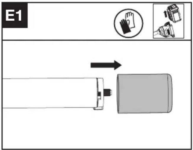 KRESS KAC105 - Montaggio e smontaggio della testa di alimentazione. (Vedi Fig. E1, E2, E3) - 1