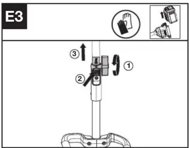 KRESS KAC105 - Montaggio e smontaggio della testa di alimentazione. (Vedi Fig. E1, E2, E3) - 3