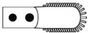 SHARP VC-SV12AEU - Platusis antgalis su šepetėliu (tik VC-SV28AEU-B) - 1