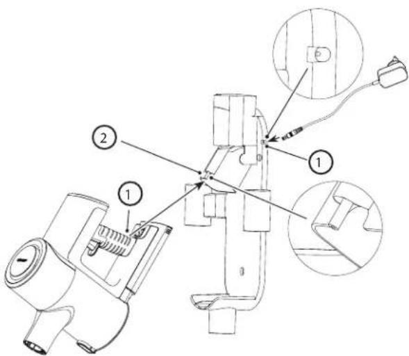 SHARP VC-SV12AEU - Opladning på vægholderen - 1