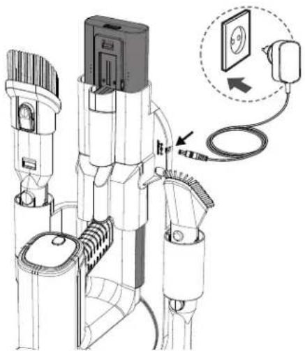 SHARP VC-SV12AEU - Charging the battery - 1