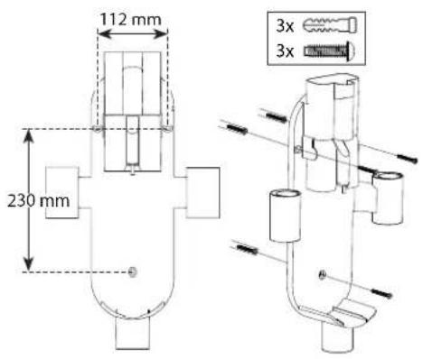 SHARP VC-SV12AEU - Instalação do Suporte de Parede - 2